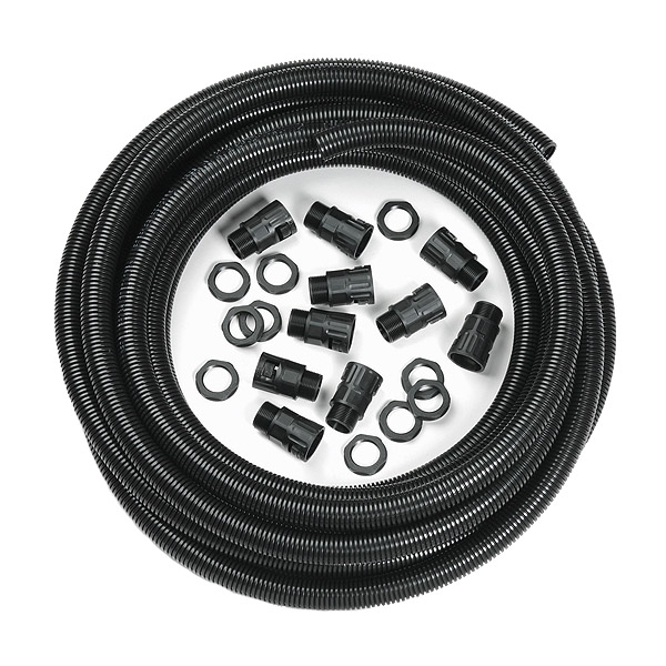 20mm FLEXIBLE BLACK CONDUIT CONTRACTOR PACK With 10 GLANDS & LOCKNUTS 